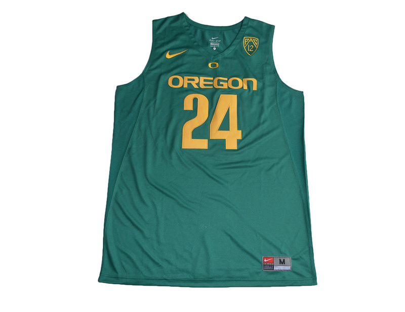 2017 Oregon Ducks Dillon Brooks #24 College Basketball Jersey - Green->ncaa teams->NCAA Jersey